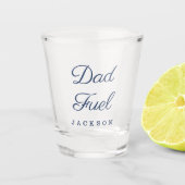 Cadeau voor papa | Stijlvolle Papa Fuel Custom Gif Shot Glas (Voorkant)