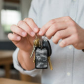 Cadeau voor papa-to-be notitie van baby Custom Pho Sleutelhanger