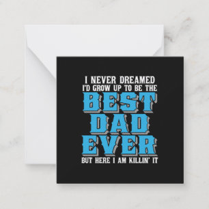 Cadeau voor papa trots de beste papa ooit notitiekaartje