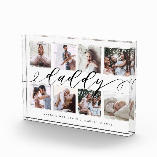 Cadeau voor papa | Vaderdag Fotocollage Fotoblokken (Rechts)