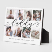 Cadeau voor papa | Vaderdag Fotocollage Fotoplaat (Zijkant)