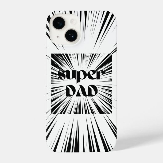 Cadeau voor papa, Verjaardagscadeau vader, Super p iPhone Hoesje (Achterkant)