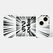 Cadeau voor papa, Verjaardagscadeau vader, Super p iPhone Hoesje (Achterkant horizontaal)