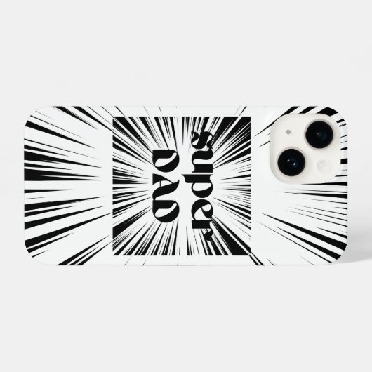 Cadeau voor papa, Verjaardagscadeau vader, Super p iPhone Hoesje (Achterkant horizontaal)