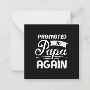 Cadeau voor papa weer gepromoveerd tot papa notitiekaartje