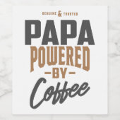 Cadeau voor Papa Wijn Etiket (Enkel label)