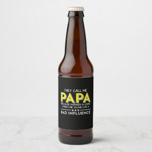 Cadeau voor papa Ze noemen me Papas Bier Etiket