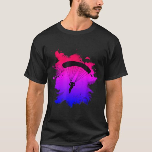 Cadeau voor parachutespringen t-shirt (Voorkant)