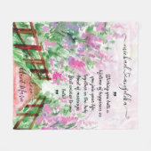 Cadeau voor Passen getrouwd met aangepast bericht Fleece Deken (Voorkant (Horizontaal))