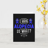 Cadeau voor patiënten met kaalheidshaarden Haaruit Kaart (Gele Bloem)