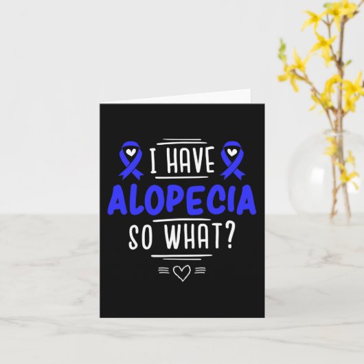 Cadeau voor patiënten met kaalheidshaarden Haaruit Kaart (Gele Bloem)