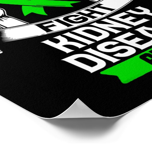 Cadeau voor patiënten met nierziekte - CKD Awarene Poster (Hoek)