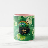 Cadeau voor Patrick's Day Tweekleurige Koffiemok (Center)