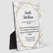 cadeau voor pensionering voor baas, werknemer, lan fotoplaat (Zijkant)