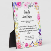 cadeau voor pensionering voor baas, werknemer, lan fotoplaat (Zijkant)