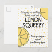 cadeau voor personeel bedanken makelaar verwijzing briefkaart (Voorkant / Achterkant)