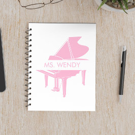 Cadeau voor Piano Teacher Grand Piano Notitieboek