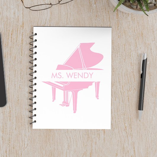 Cadeau voor Piano Teacher Grand Piano Notitieboek