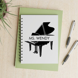 Cadeau voor Piano Teacher Grand Piano Notitieboek