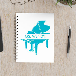 Cadeau voor Piano Teacher Grand Piano Notitieboek