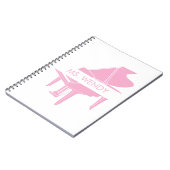 Cadeau voor Piano Teacher Grand Piano Notitieboek (Linkerzijde)