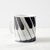 Cadeau voor pianoleraar koffiemok (Voorkant links)