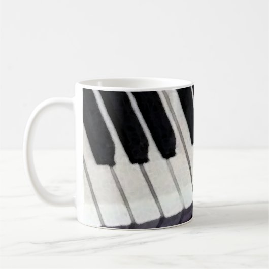 Cadeau voor pianoleraar koffiemok (Links)