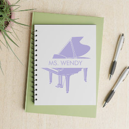 Cadeau voor pianolerares Grand Piano Notitieboek