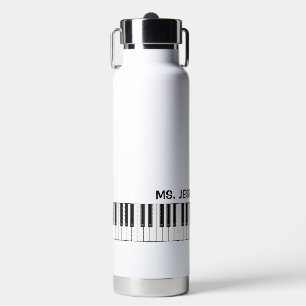 Cadeau voor pianolerares Pianotoetsen Waterfles