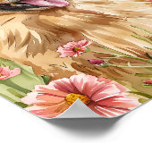 Cadeau voor Pommerse Eigenaar Schattigee Dog Wall  Poster (Hoek)