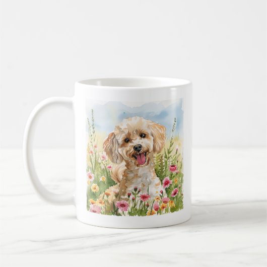 Cadeau voor Poodle-eigenaar Poodle mok (Links)