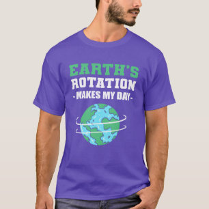 Cadeau voor professor aardrotatiegeschiedenis t-shirt