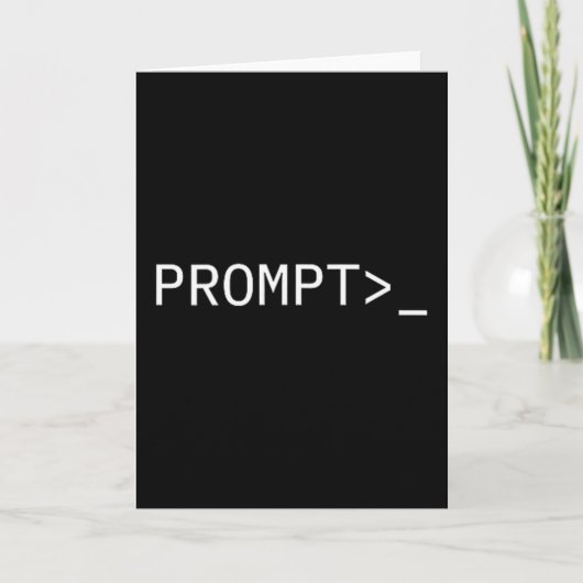 Cadeau voor Prompt Coder voor Ai Prompt Engineer & Kaart (Voorkant)