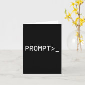 Cadeau voor Prompt-coder voor Ai-promptingenieur & Kaart (Gele Bloem)
