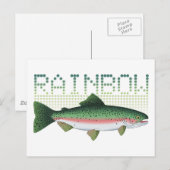 cadeau voor regenboogforel voor een boer of visser briefkaart (Voorkant / Achterkant)