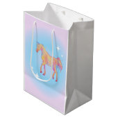 cadeau voor regenboogpaarden medium cadeauzakje (Voorkant Gekanteld)