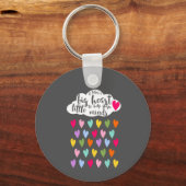 cadeau voor regendruppels en wolkenkleurige lerare sleutelhanger (Voorkant)