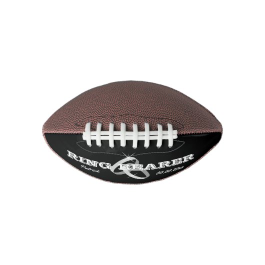 cadeau voor ringdrager aangepast mini-football american football (Voorkant)