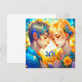 Cadeau voor romantisch stel | Anime-jongen en -mei (Voorkant / Achterkant)