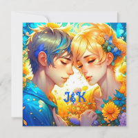 Cadeau voor romantisch stel | Anime-jongen en -mei