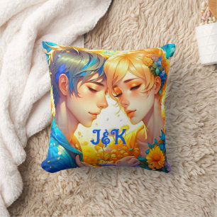 Cadeau voor romantisch stel Anime-jongen en -mei Kussen