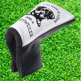 Cadeau voor Rottweiler-liefhebbers en golfers Golfheadcover