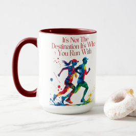 Cadeau voor running buddy Motivatie Running Mok