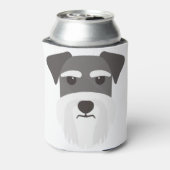 Cadeau voor Schnauzer Blikjeskoeler (Blikje Achterkant)