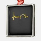 cadeau voor schoolbus metalen ornament (Links)