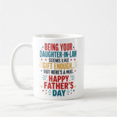 Cadeau voor schoonzoon koffiemok Funny Vaderdag (Links)