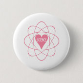 cadeau voor Science Heart valentijn Ronde Button 5,7 Cm (Voorkant)