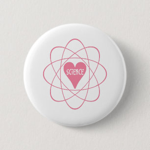 cadeau voor Science Heart valentijn Ronde Button 5,7 Cm