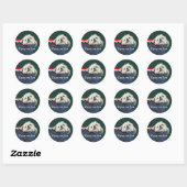 cadeau voor Shih Tzu Kerstmis Ronde Sticker (Vel)