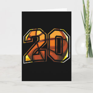 Cadeau voor skeletspeler voor atleten voor 20ste v kaart
